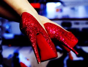 Festive frockage ideas - mylusciouslife.com -  red sparkle glitter shoes.jpg